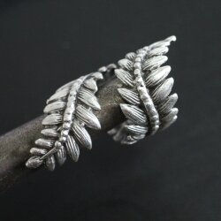 Leaves Looped Ring Silver