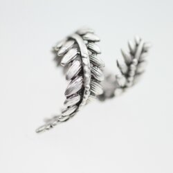 Leaves Looped Ring Silver