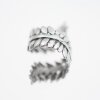 Leaves Looped Ring Silver