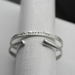Silver cuff bracelet, Stacking Bracelet