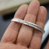 Silver cuff bracelet, Stacking Bracelet