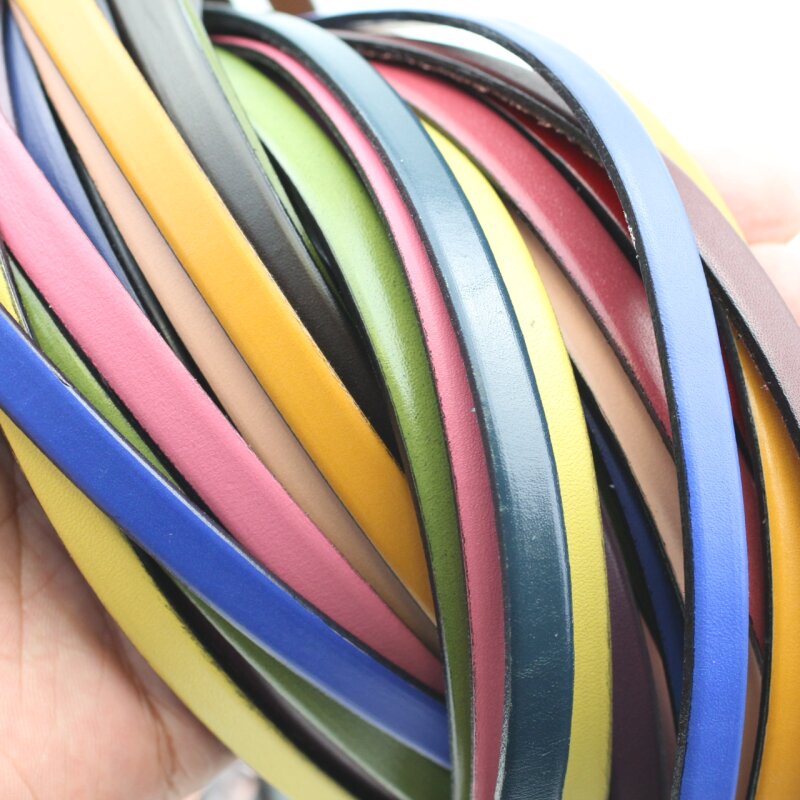 AURORS 5m Lederband Flach Farbe Wählbar Dunkelbrau Produktbild-Vorschau 9