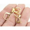 Leverback Earring Findings Gold