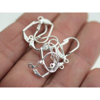 Leverback Earring Findings Silver