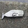 5 Moby Dick Wal Schiebeperlen für DIY Schmuck, dunkelsilber