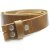 Casual leather belt brown, 4 cm, 100 % Cow leather