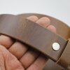 Casual leather belt brown, 4 cm, 100 % Cow leather