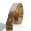 Casual leather belt brown, 4 cm, 100 % Cow leather