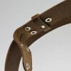 Casual leather belt brown, 4 cm, 100 % Cow leather