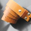 Casual leather belt cognac brown 4 cm, 100 % Cow leather