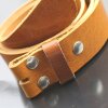 Casual leather belt cognac brown 4 cm, 100 % Cow leather