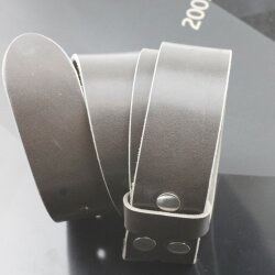 Casual leather belt anthracite, 4 cm, 100 % Cow leather