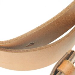 Casual leather belt Camel, 4 cm, 100 % Cow leather