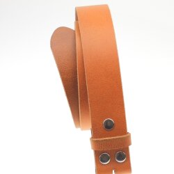 Casual leather belt Camel, 4 cm, 100 % Cow leather