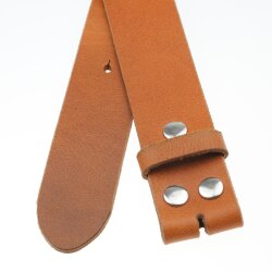 Casual leather belt Camel, 4 cm, 100 % Cow leather