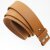 Casual leather belt Camel, 4 cm, 100 % Cow leather