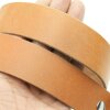 Casual leather belt Camel, 4 cm, 100 % Cow leather