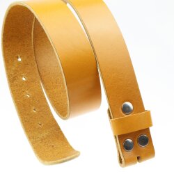 Casual leather belt Curry , 4 cm, 100 % Cow leather