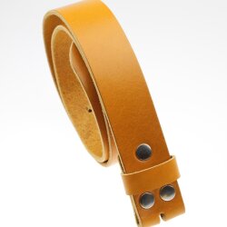 Casual leather belt Curry , 4 cm, 100 % Cow leather