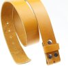 Casual leather belt Curry , 4 cm, 100 % Cow leather