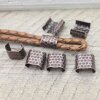 10 Metal Crimp, Cord Crimp, Crimp Fastener, Crimp Beads, Antique Copper