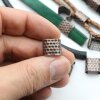 10 Metal Crimp, Cord Crimp, Crimp Fastener, Crimp Beads, Antique Copper