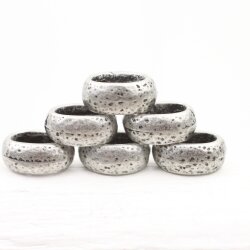 10 metal Slider Beads 13x6 mm, Dark Antique Silver