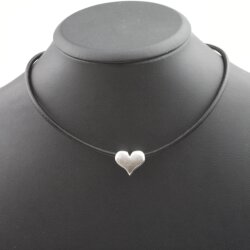 10 Heart Slider Beads, Slider Beads Heart, Mette Black