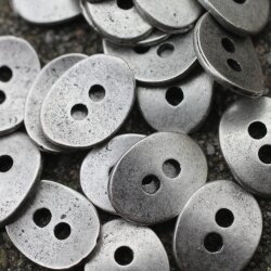 20 Button Clasps for Wraps Bracelets, Textiles 14x11 mm...