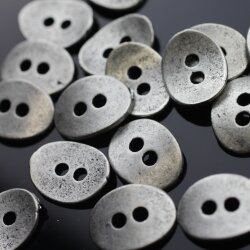 20 Button Clasps for Wraps Bracelets, Textiles 14x11 mm...