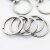 5 Metall Schlüsselanhänger Ringe, 30 mm, dunkel altsilber