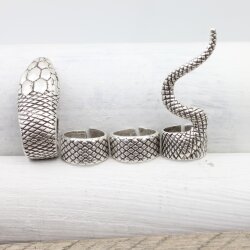 4 piece adjustable snake ring set