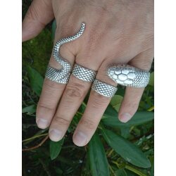 4 piece adjustable snake ring set