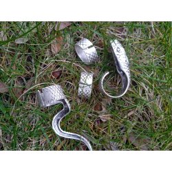 4 piece adjustable snake ring set