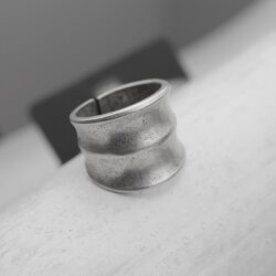 Silber bandring