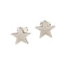 5 Pairs Star Stud Earrings, antique silver