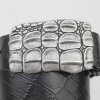 Croco Look Belt Buckle, Dark Antique silver, 9*6 cm