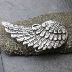 Angel Wing Belt buckle Dark Antique Silver