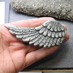 Angel Wing Belt buckle Dark Antique Silver