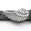 Angel Wing Belt buckle Dark Antique Silver