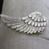 Angel Wing Belt buckle Dark Antique Silver