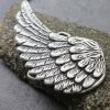 Angel Wing Belt buckle Dark Antique Silver