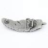 Feather Belt Buckle, Dark Antique Silver