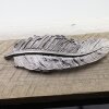 Feather Belt Buckle, Jet Hematite