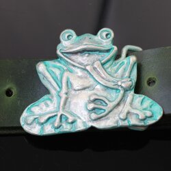 Patina Frog Belt buckle