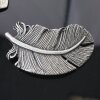 Dark Antique Silver Belt buckle Feather