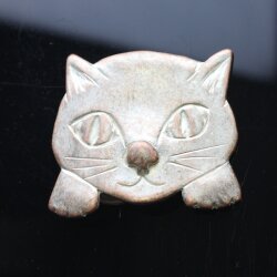 Antique Rose Kitten belt buckle, Cat belt buckle, Animal belt buckle