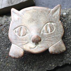 Antique Rose Kitten belt buckle, Cat belt buckle, Animal belt buckle