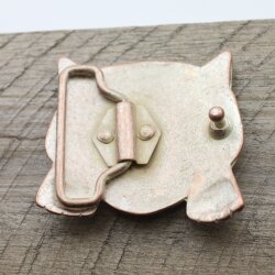 Antique Rose Kitten belt buckle, Cat belt buckle, Animal belt buckle