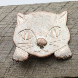 Antique Rose Kitten belt buckle, Cat belt buckle, Animal belt buckle